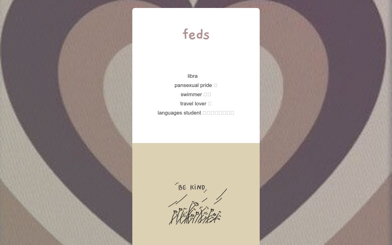 Carrd profile picture for @feds